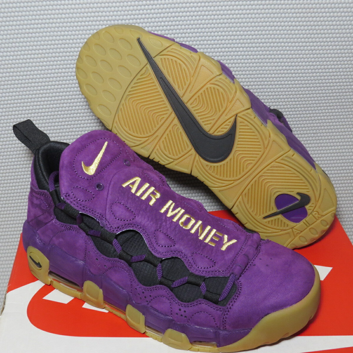 Size 10.5 - Nike Air More Money Purple 