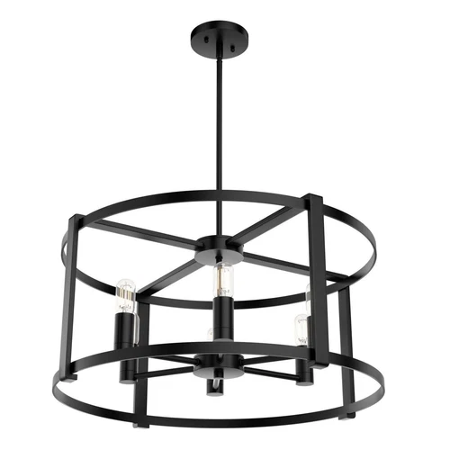 Hunter Astwood 6 Light Chandelier Ceiling Light Caged Transitional Farmhouse - Picture 1 of 3
