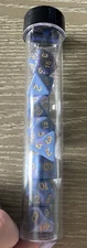 Sirius Dice Poly Set - Unicorn, Blue w/Gold (7) New D4 D6 D8 D10 D12 D20 D%