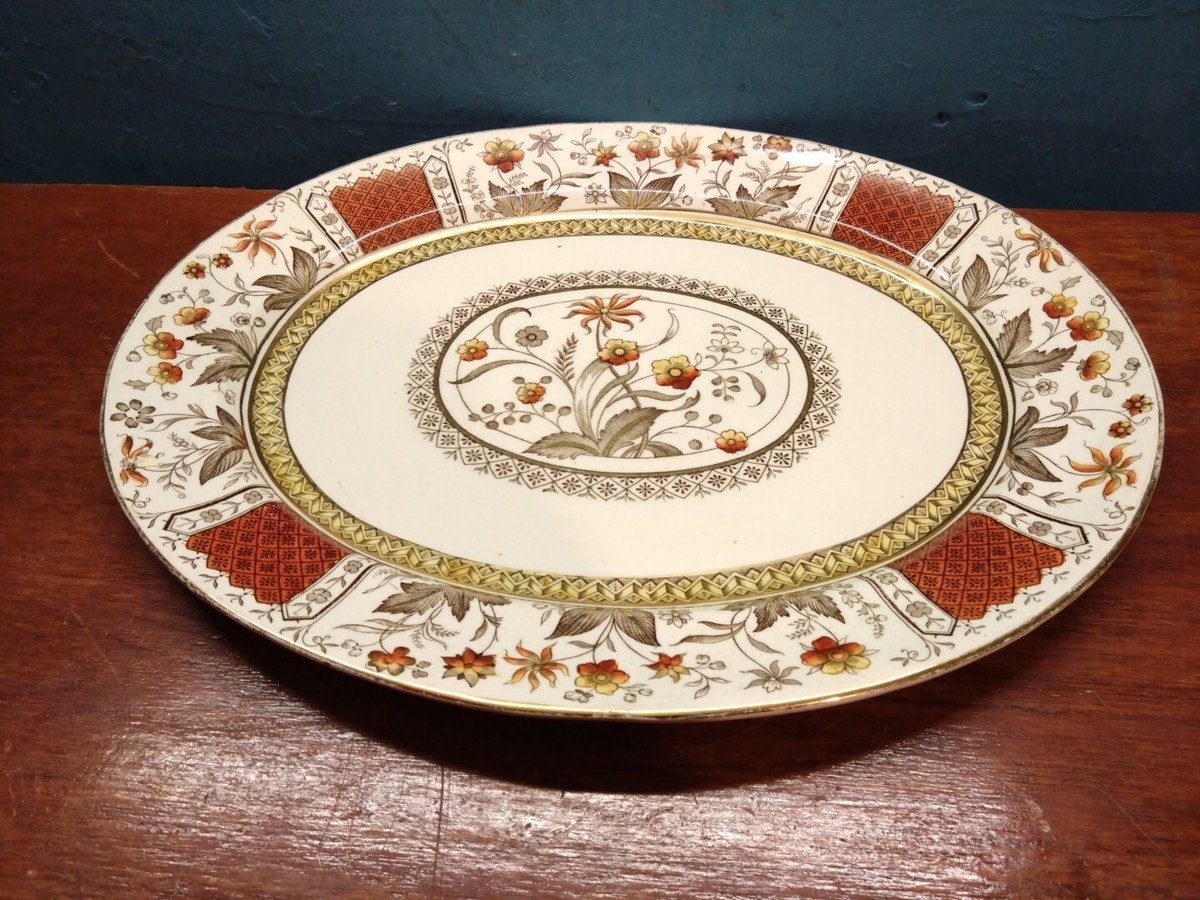 Pottery Large Platter Plates Victorian Ceramic Sons Large Platter