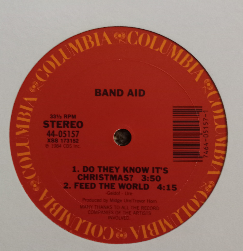 Do They Know It's Christmas? Band Aid Various Artist 1984