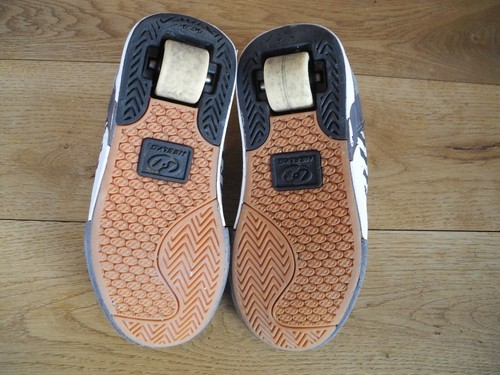 Original Heelys Sneakers mit Rollen Rollschuhe Gr. 33 grau weiß Rollenschuhe - Bild 4 von 6