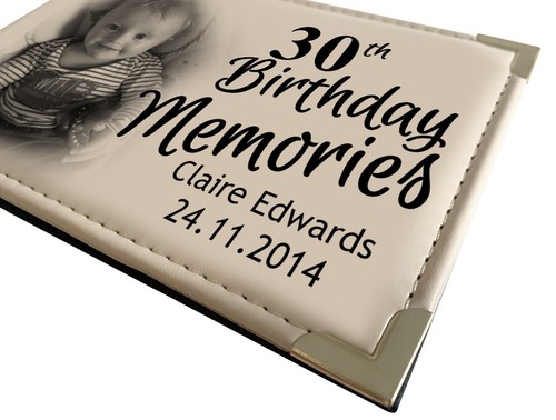 30th personalised photo album, Birthday gift / present, Any design printed. - Picture 2 of 12