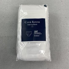 Club Room Briefs Mens XL White Underwear 8 Pack Tagless No Ride Up Full Cut