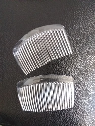 6 x - Haarkamm Kämme Steckkamm Einsteckkamm  transparent ++ B+1+ - Bild 7 von 8