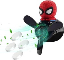 Car Air Freshener Cute Cartoon Hero Pilot Car Diffuser Rotat Color Spider Man Car Air Freshener Cute Cartoon Hero Pilot Car Diffuser Rotat Color Spider Man