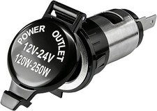 Cigarette Lighter Socket, 12V/24V Female Power Outlet Plug Color: Power Socket