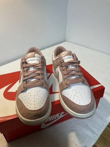 Size 8 Women’s Nike Dunk Low White /particle Pink Sail Bland/violet/rose