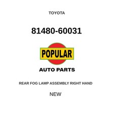 Genuine 2009-2015 Toyota Land Cruiser Rear Fog Lamp Assy Right 81480-60031