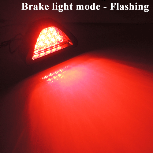 Universal Add-On Red 12-LED Car Third Stop Brake Light Tail Light Rear Fog Lamp - Picture 8 of 12