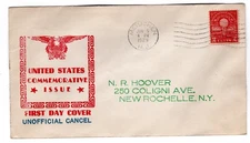 #654 Electric Light Edison 1929 FDC - Sanders Unofficial u/o Metuchen NJ