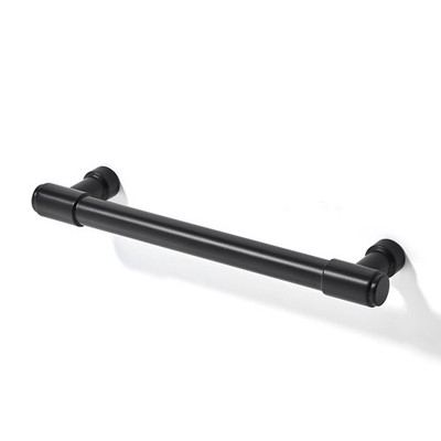10 Pcs Modern Round Cabinet Handle 3.8 Inch Spacing Matte Black Furniture