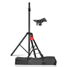 5 Core Speaker Stand Adjustable PA DJ Tripod Stands w 35mm Pole 132 Lbs Capacity