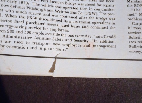 1979 Summer Weirton West Virginia Steel Employees Bulletin Large Magazine Vtg - Picture 6 of 6