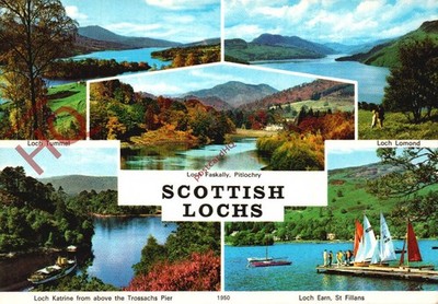 Ansichtskarte; Scottish Lochs (Multiview) Tummel Faskally Katrine Lomond Earn