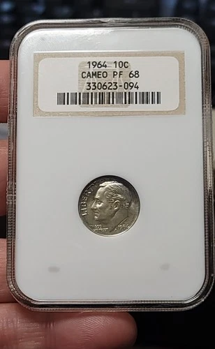 1964 Roosevelt Proof Dime PF68 CAM NGC – Old NGC Fatty Holder
