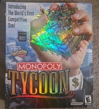 Monopoly Tycoon CD-ROM Vintage PC Game Infogames Factory Sealed Big Box