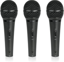 Behringer ULTRAVOICE XM1800S 3 Dynamic Cardioid Vocal and Instrument Microphones
