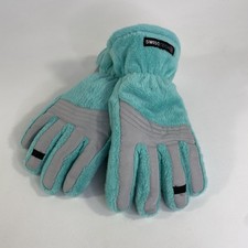 Swiss Tech Girls Teal Plush Faux Fur Thinsulate Gloves L-XL 