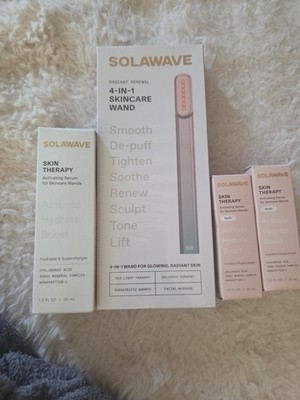 NEW Solawave 4-in-1 Radiant Renewal Skincare Wand Sealed + Serum 