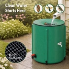 50Gallon Foldable Rain Barrel, Water Collector Foldable Rain Water Storage
