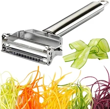 Vegetable Peeler Julienne Slicer 3 in 1 Kitchen Peeler Zucchini Salad Maker Ultr