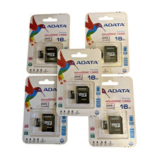 5-Pack ADATA Premier 16GB microSDHC Memory Cards Class 10 UHS-I with Adapters