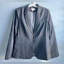 NWOT Calvin Klein Women's Gray One-Button Blazer Size 10
