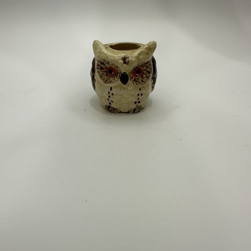 Vintage Owl Mini Planter Or Toothpick Holder