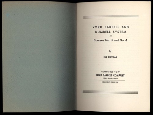 YORK BARBELL & DUMBELL SYSTEM by Rob Hoffman 1946 * 2 booklets, 4 posters - Bild 5 von 7
