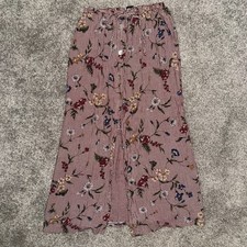 Vintage TAG Red and Cream Gingham Midi Skirt Size Small