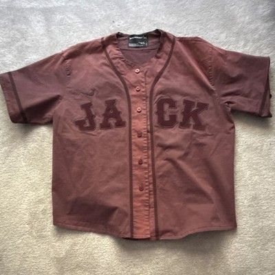 Travis Scott Nike Cactus Jack Fragment Retro Baseball Jersey Brown Size L