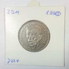 Circulation Coin Federal Republic of Germany, 2 Mark, Kurt Schumacher, 1990, Letter D