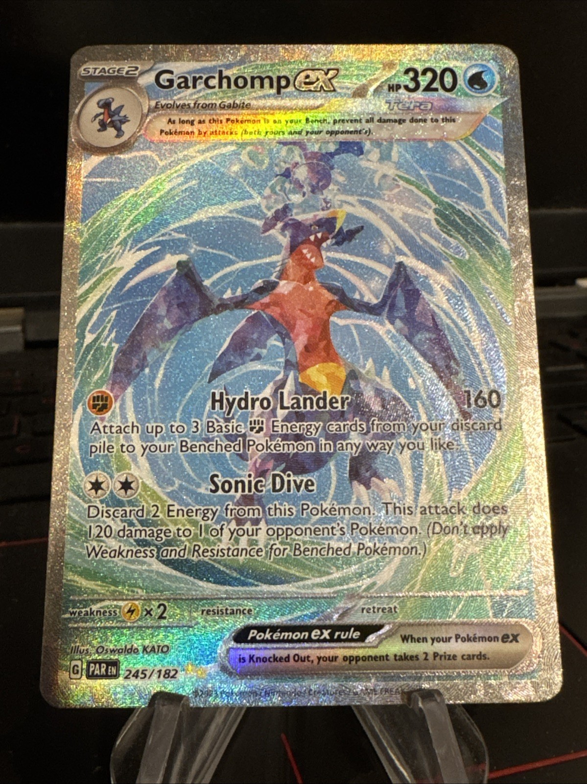 Garchomp EX 245/182 SV04: Paradox Rift Holo