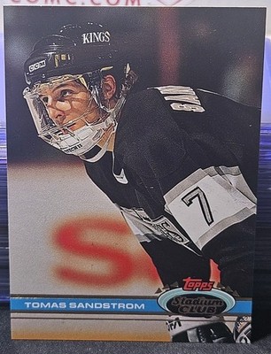 91-92 Topps Stadium Club Tomas Sandstrom     Los Angeles Kings 