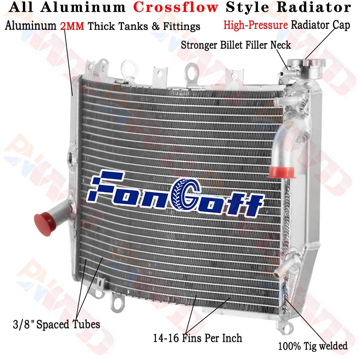 25+ Motorcycle Radiators for Kawasaki Ninja ZX9R for sale