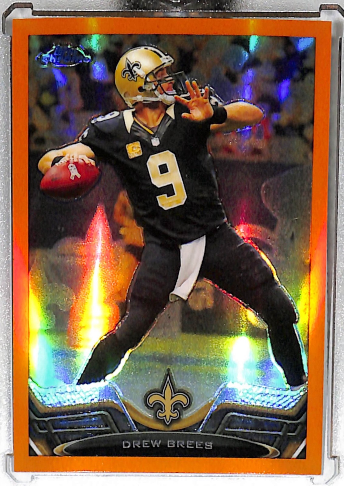 2013 Topps Chrome Drew Brees #25 Orange Refractor (tcr1)