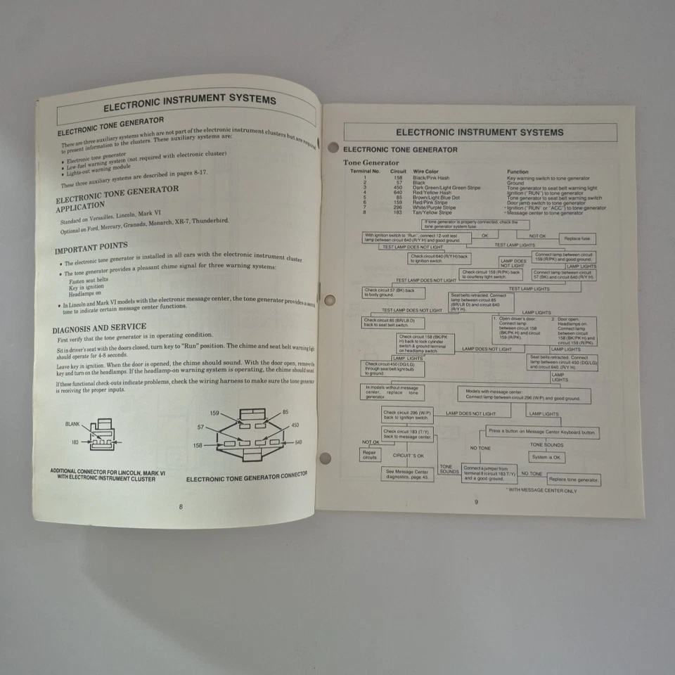 1980 Ford Service Highlights Instruments and Warning Systems - Image 2 of 4