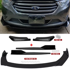 For Ford Front Bumper Lip Chin Spoiler Body Kit Splitter Side Skirt