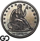 1874 Seated Liberty Half Dollar, W/ Arrows PROOF, Choice Gem PR++, 700 Issued