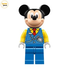 LEGO Mickey Mouse - Blue Vest Train Conductor Minifigure Disney 43212 NEW dis085