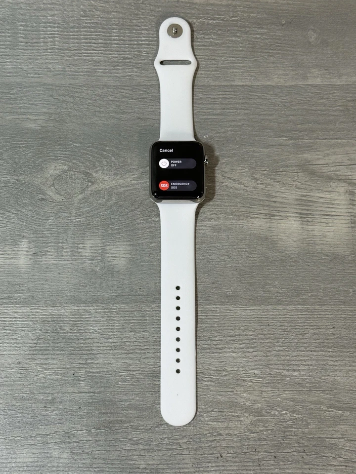 Apple Watch Hermes серия 2 42 мм сапфировое стекло с белым ремешком - Изображение 3 из 4