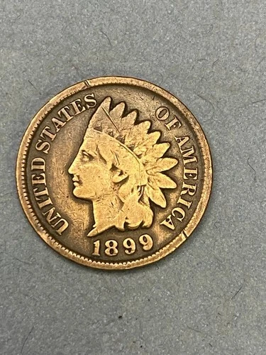 1899 Indian Head Cent, Fine Grade.