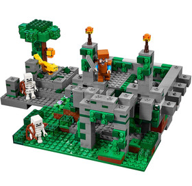 LEGO Minecraft 21132 The Jungle Temple USED 100% Complete Box & Laminated Manual