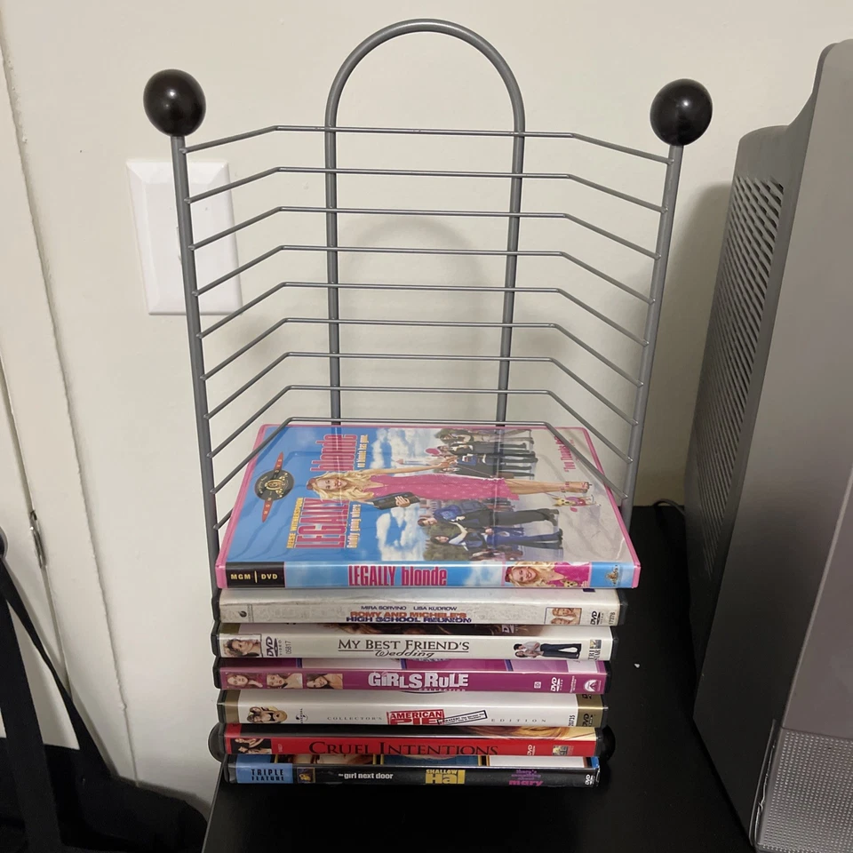 RARO 15 Ranuras DVD/Blu-ray/Juego Soporte Metal Rack Torre Foto 2 de 3