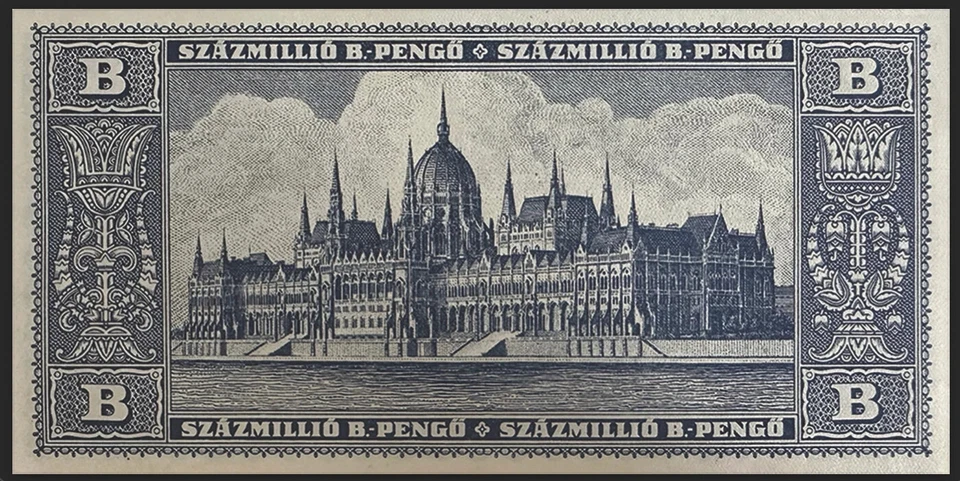 LOT OF 2, 🇭🇺 HUNGARIAN 100 QUINTILLION, 1946 B-PENGO P-131 - UNCIRCULATED 🇭🇺 - Image 3 of 4