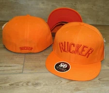 Rucker Park Harlem Courts Orange Stall & Dean Fitted Hat Cap Men's Size 7 3/4