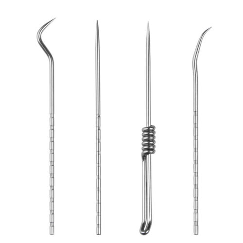 Stainless Steel Toothpick Set Metal Flossing Tools Portable Toothpick Box Holder - Picture 7 of 9