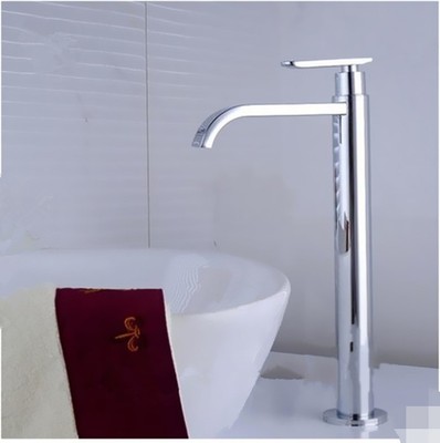 Modern Hoch Bad Wasserhahn Kaltwasser Waschtisch Waschbecken Armatur