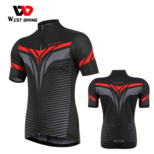 WEST BIKING Men Summer Cycling T-Shirts Short Sleeve Tops Riding Coat Jersey - Picture 38 of 44